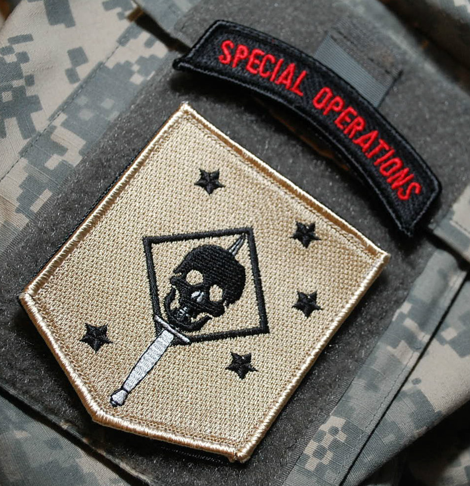KANDAHAR WHACKER JSOC USMC GHOST FORCE RECON SSI SET: MARSOC RAIDERS + SUPERMAN