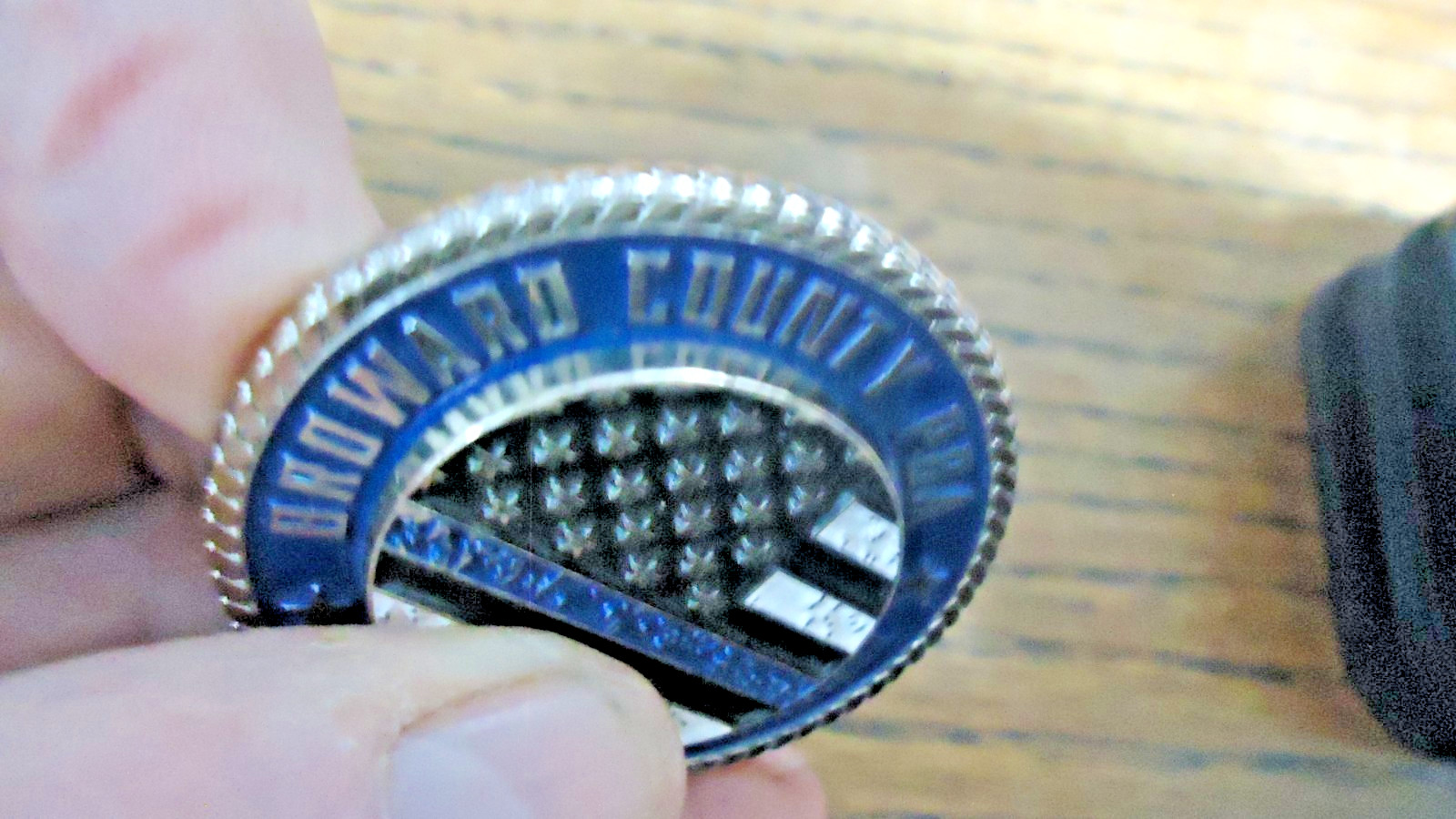 BROWARD COUNTY ,FLA. PBA MEMBER-PROTECTING THE PROTECTORS STACKED CHALLENGE COIN