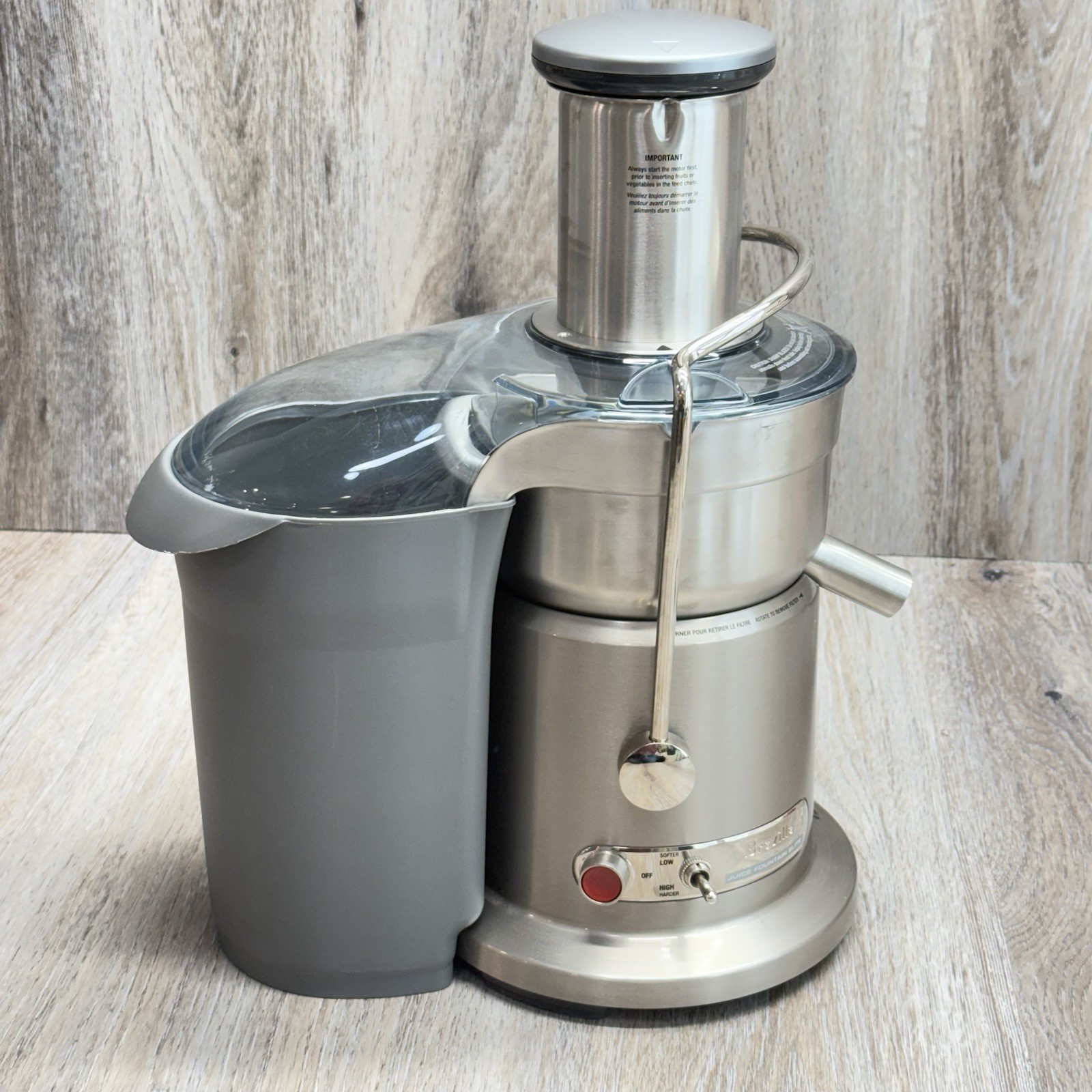 Breville Juice Fountain Elite 800JEXL 1000W Stainless Steel — Great Condition
