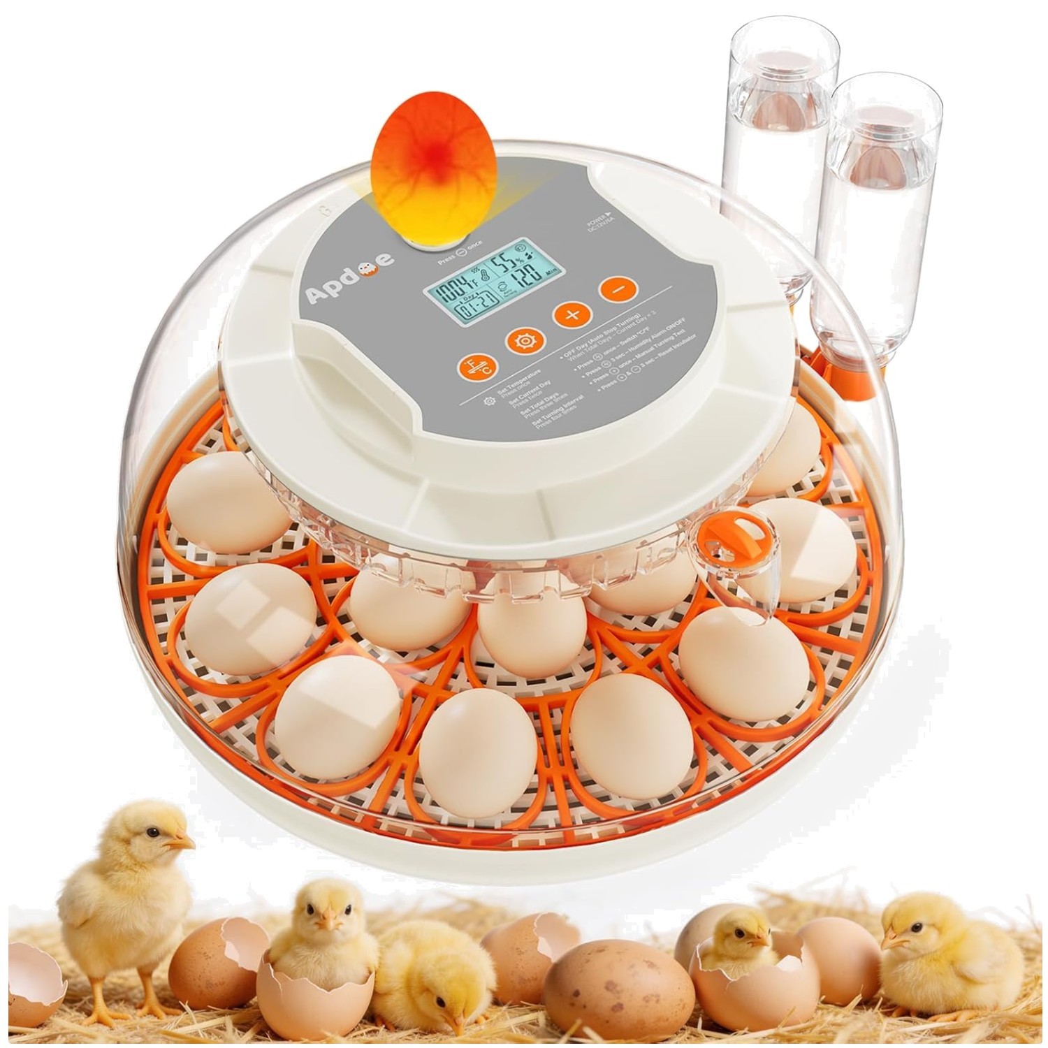Automatic Egg Incubator for Chicken, Duck & Quail Eggs