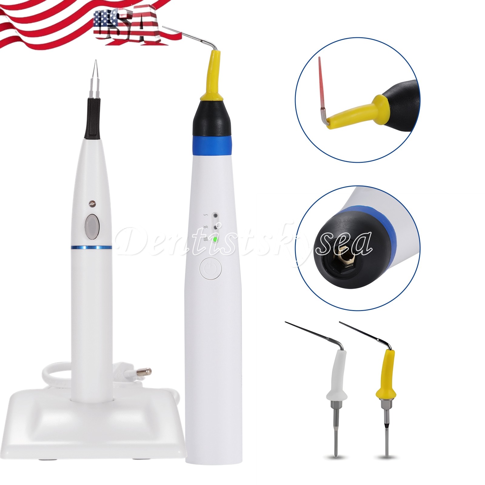 Dental Wireless Obturation Endo Heated Pen / Gutta Percha Points Gum Cutter US