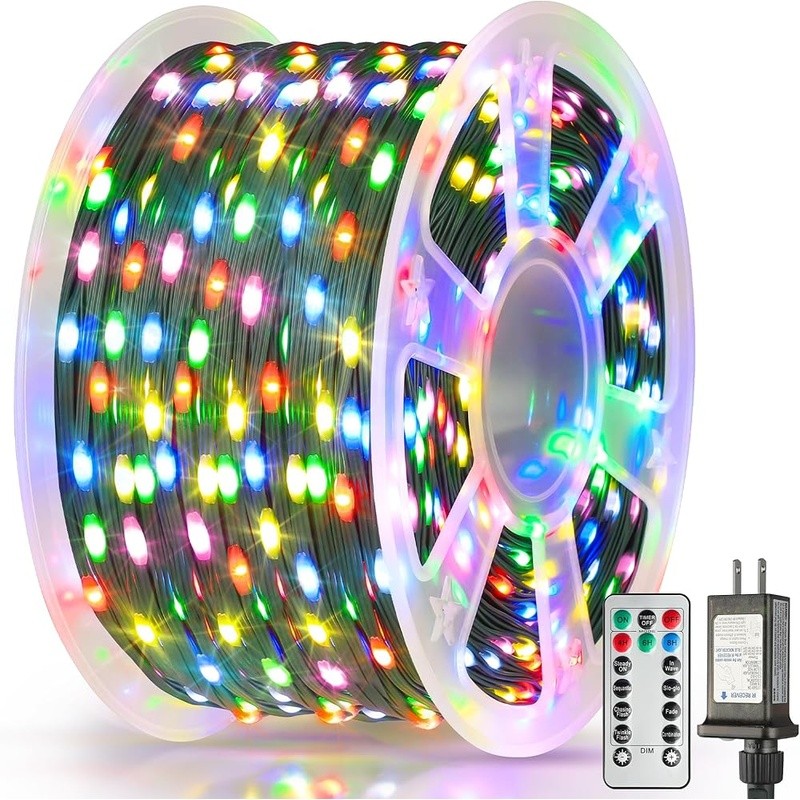 394FT LED Fairy String Lights 1200 Multicolor 8 Modes Remote Waterproof Timer US