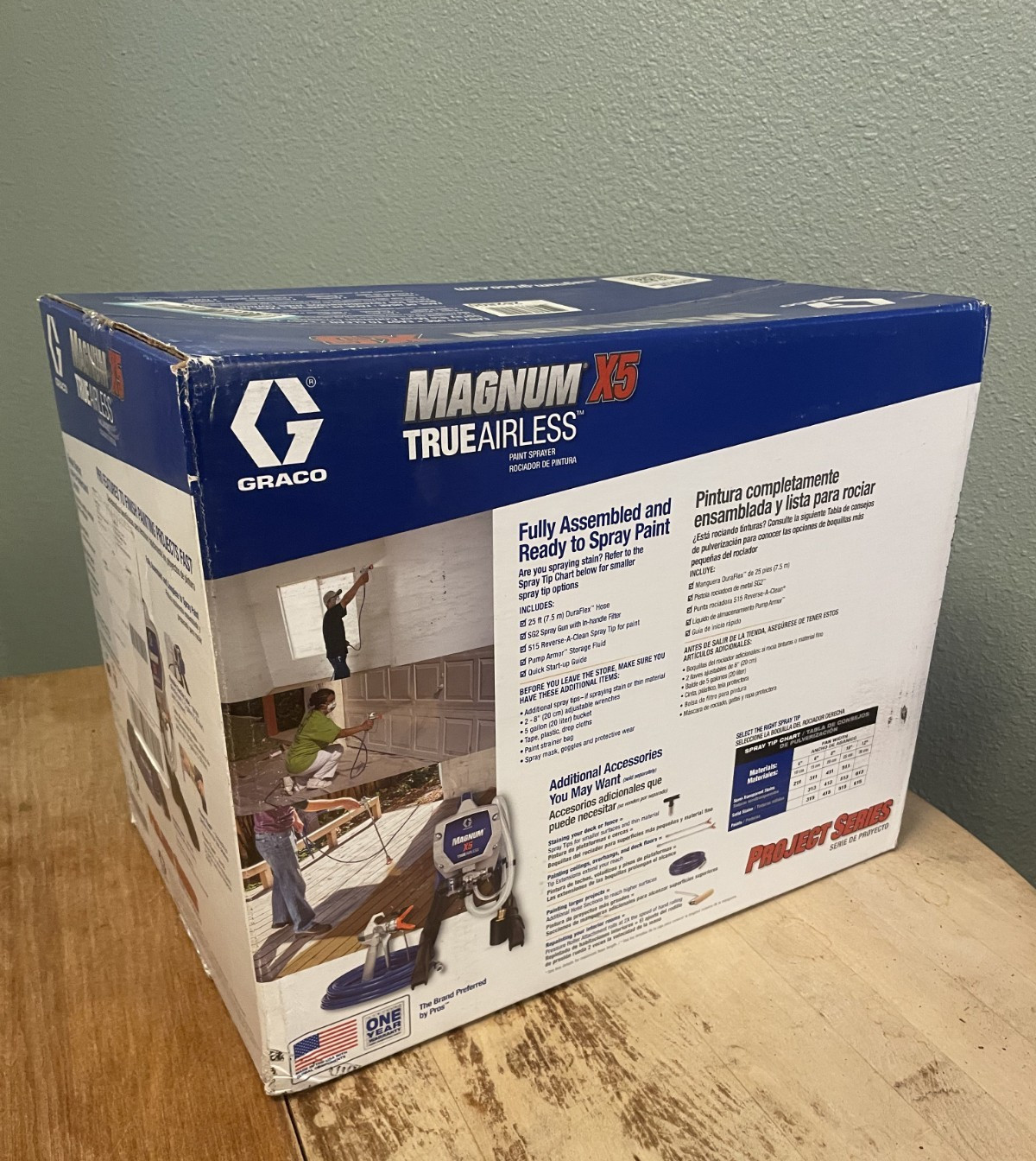 Graco  Magnum X5 Trueairless Paint & Stain Sprayer Brand New IN BOX Pump Armor
