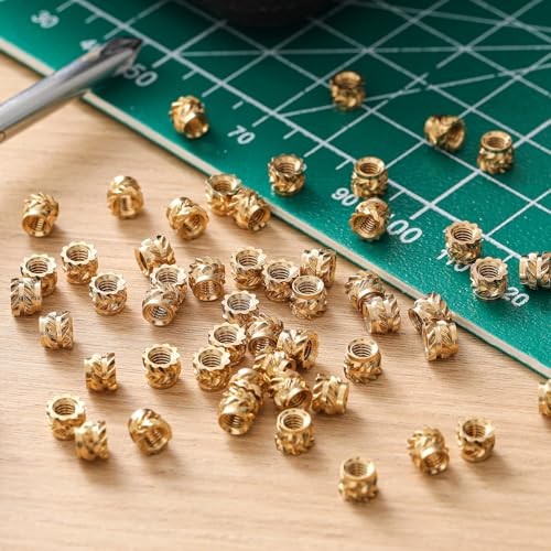 Pcs M3 Threaded Inserts Heat Set Inserts Brass 3D Printing M3 x D5 x L4 300