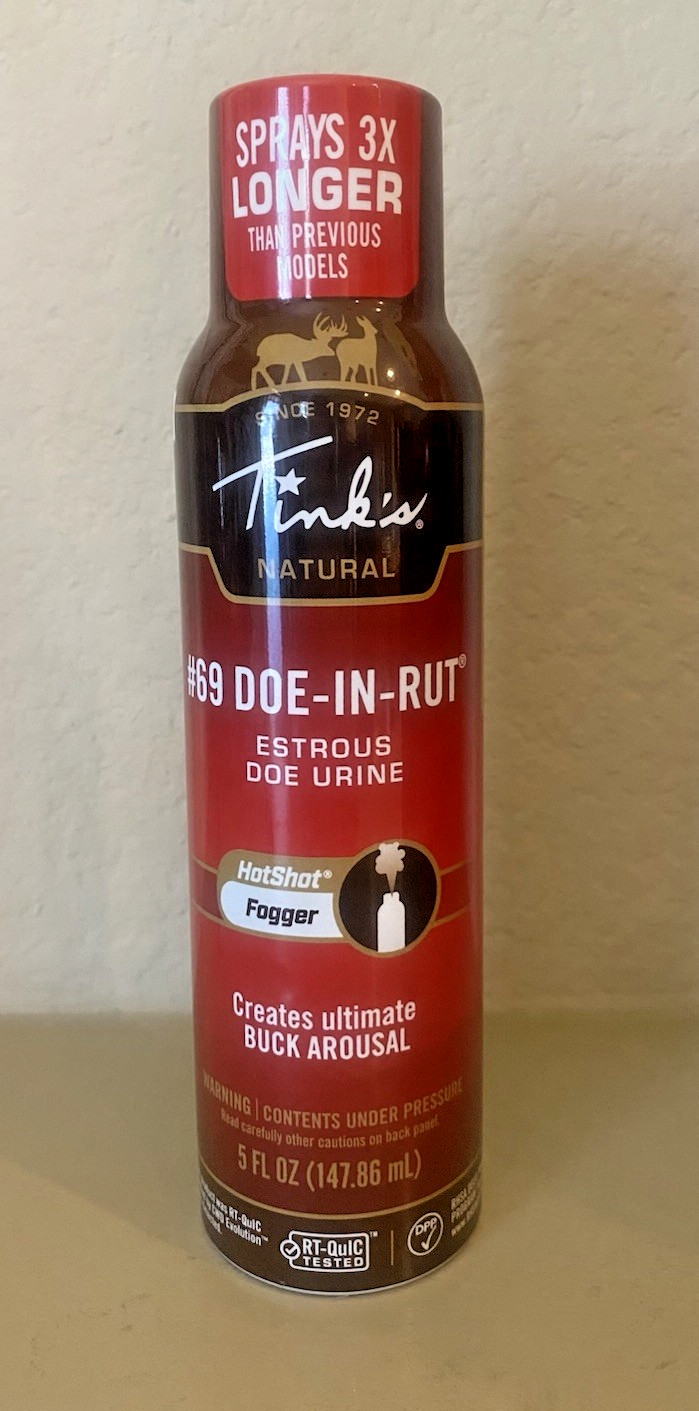 Tink's Natural #69 Doe-In-Rut Estrous Doe Urine  HotShot Fogger W5500 ~ 5 Fl Oz