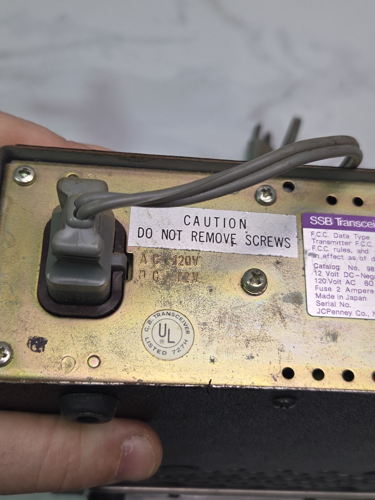 JCPenney Pinto SSB 23-Channel CB Transceiver