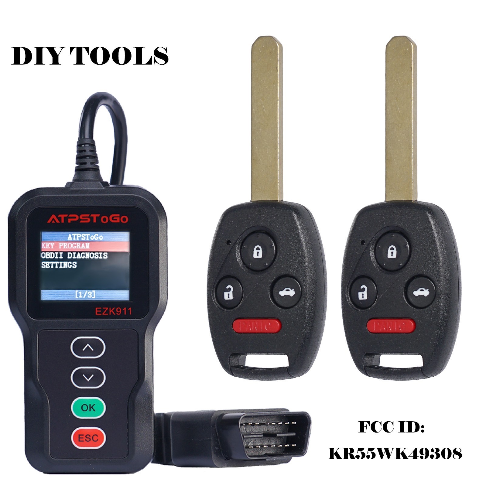 2 For 2008 2009 2010 2011 2012 Honda Accord Sedan Pilot Remote Car Key Fob