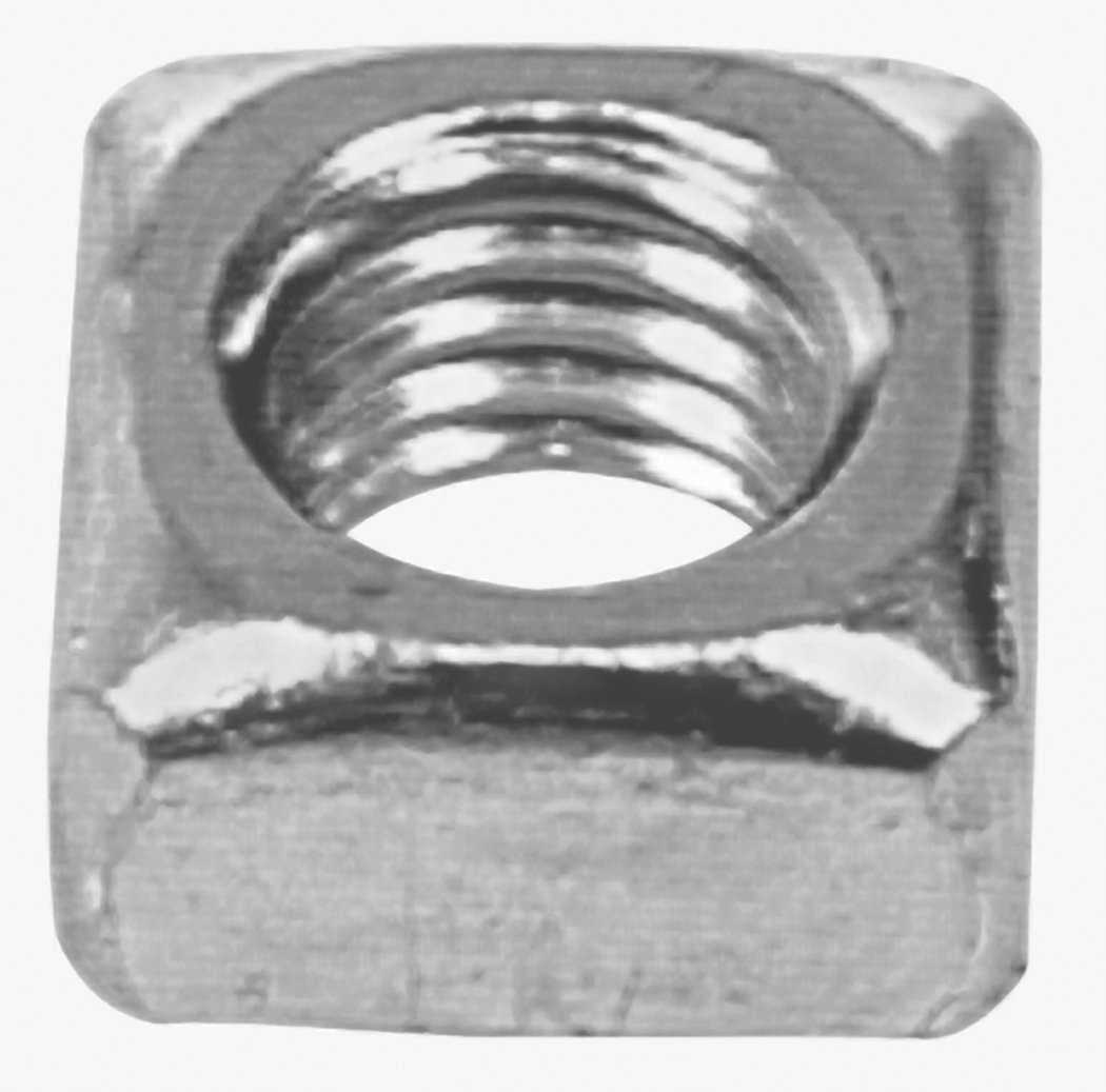 The Hillman Group 3339 7/16-14 Square Nut Zinc Plated, 12-Pack 12, Silver