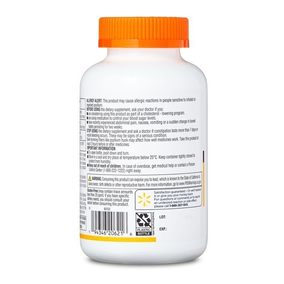 Equate Psyllium Husk Capsules 300 Count
