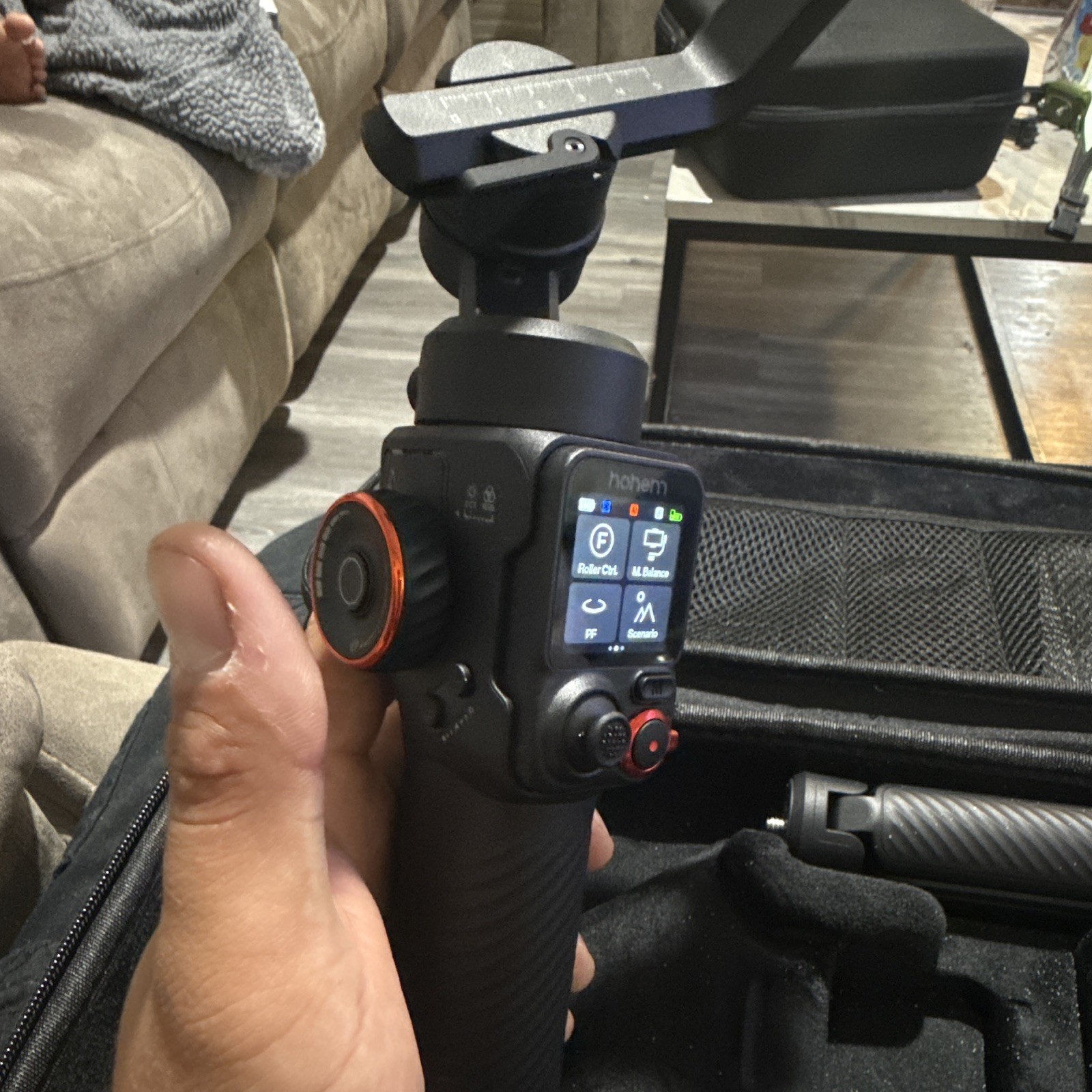 hohem iSteady Motorized Foldable Smartphone Gimbal 360 Rotation w/ Case