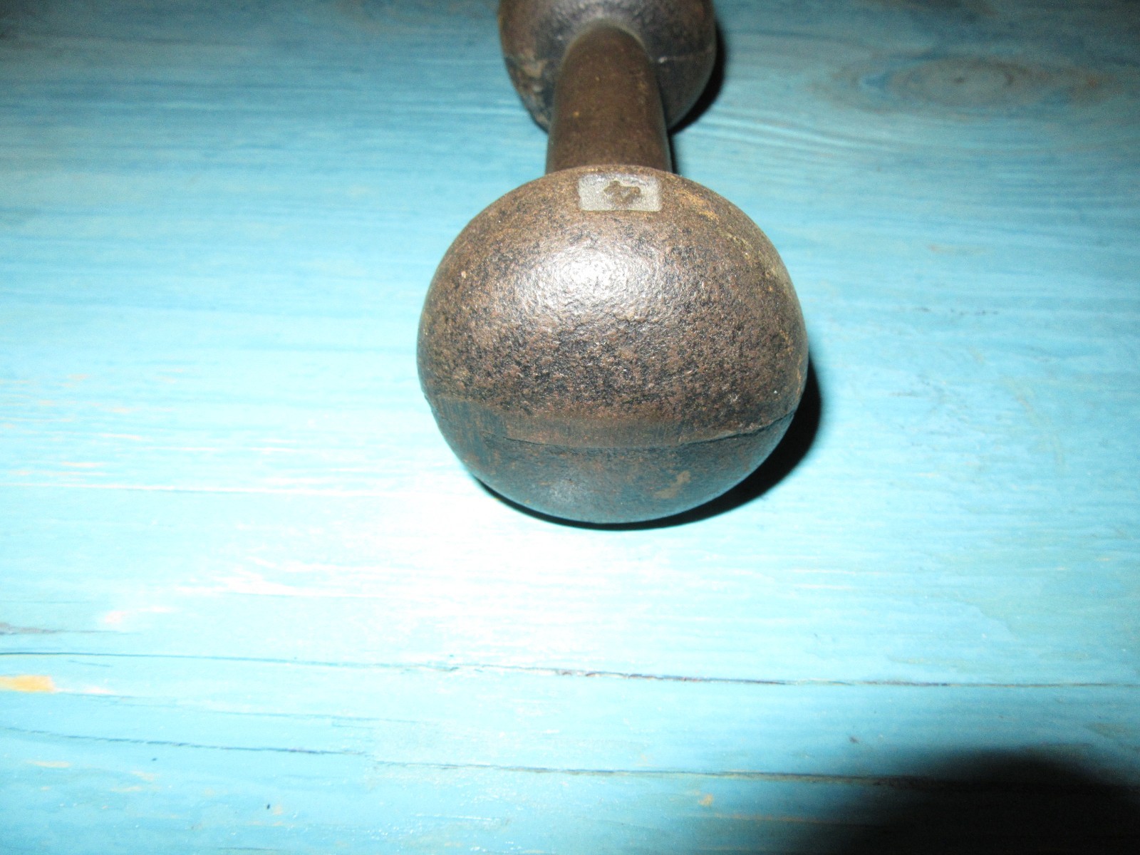 Vintage YORK 4 Pound Bun Dumbbell Single
