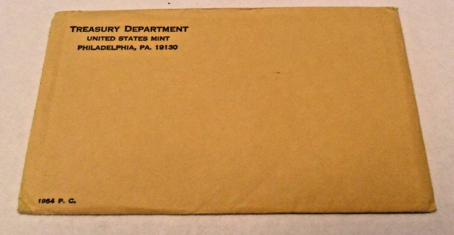 1964 Proof Set Envelope & COA, NO COINS