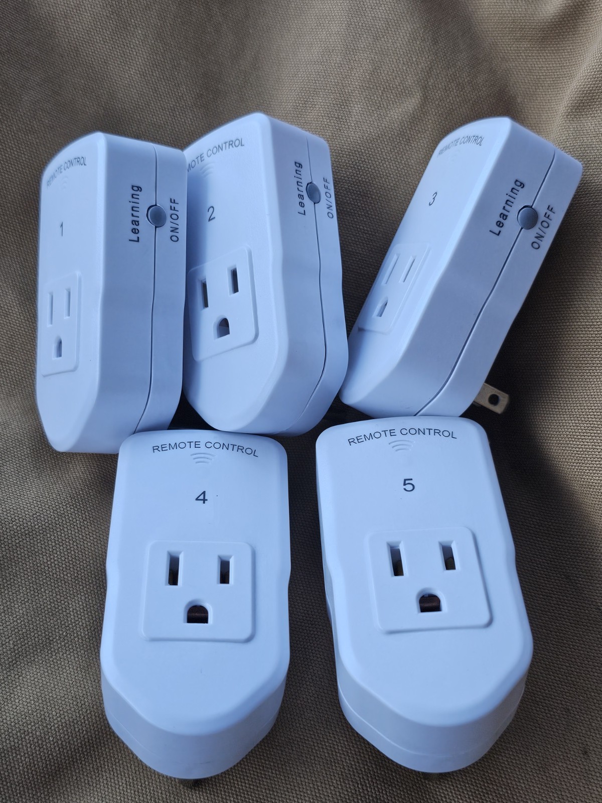 LOT BN-LINK Century ES1513U White Remote Outlet Switch *5 Switches* outlets only
