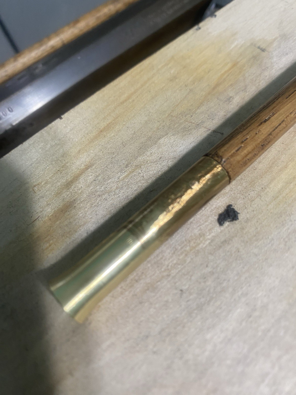 Hickory Ramrod 36” Long X 1/2” Diameter with Brass Tips.