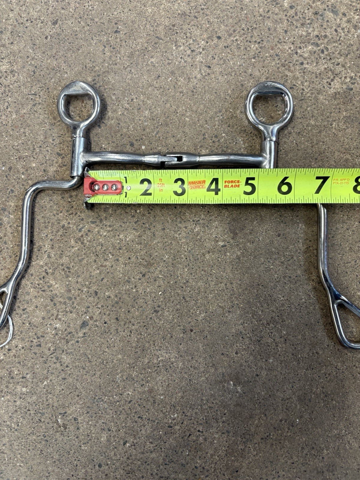 Hinge Mouth Shanked Snaffle Bit With Copper Inlay