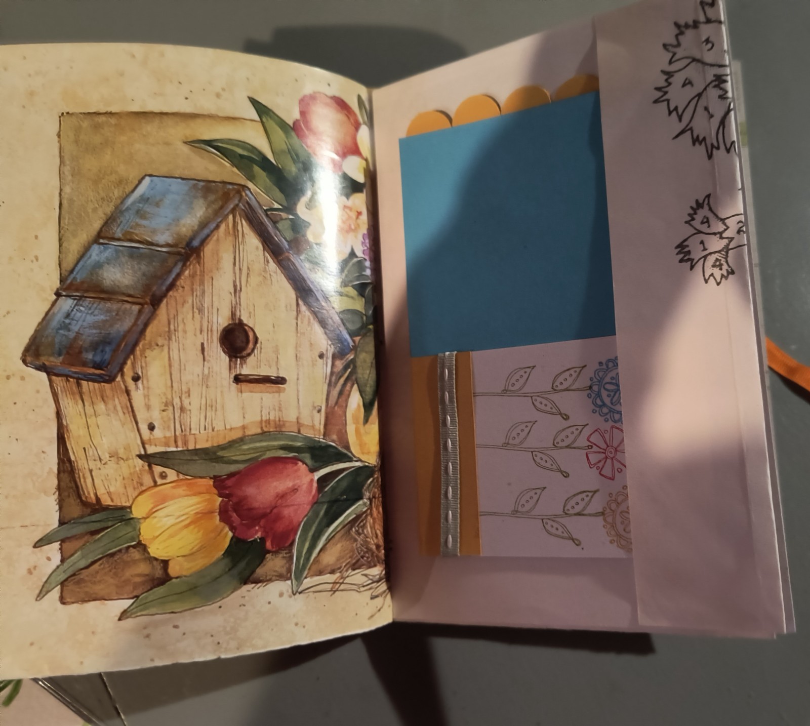 junk journal handmade garden theme