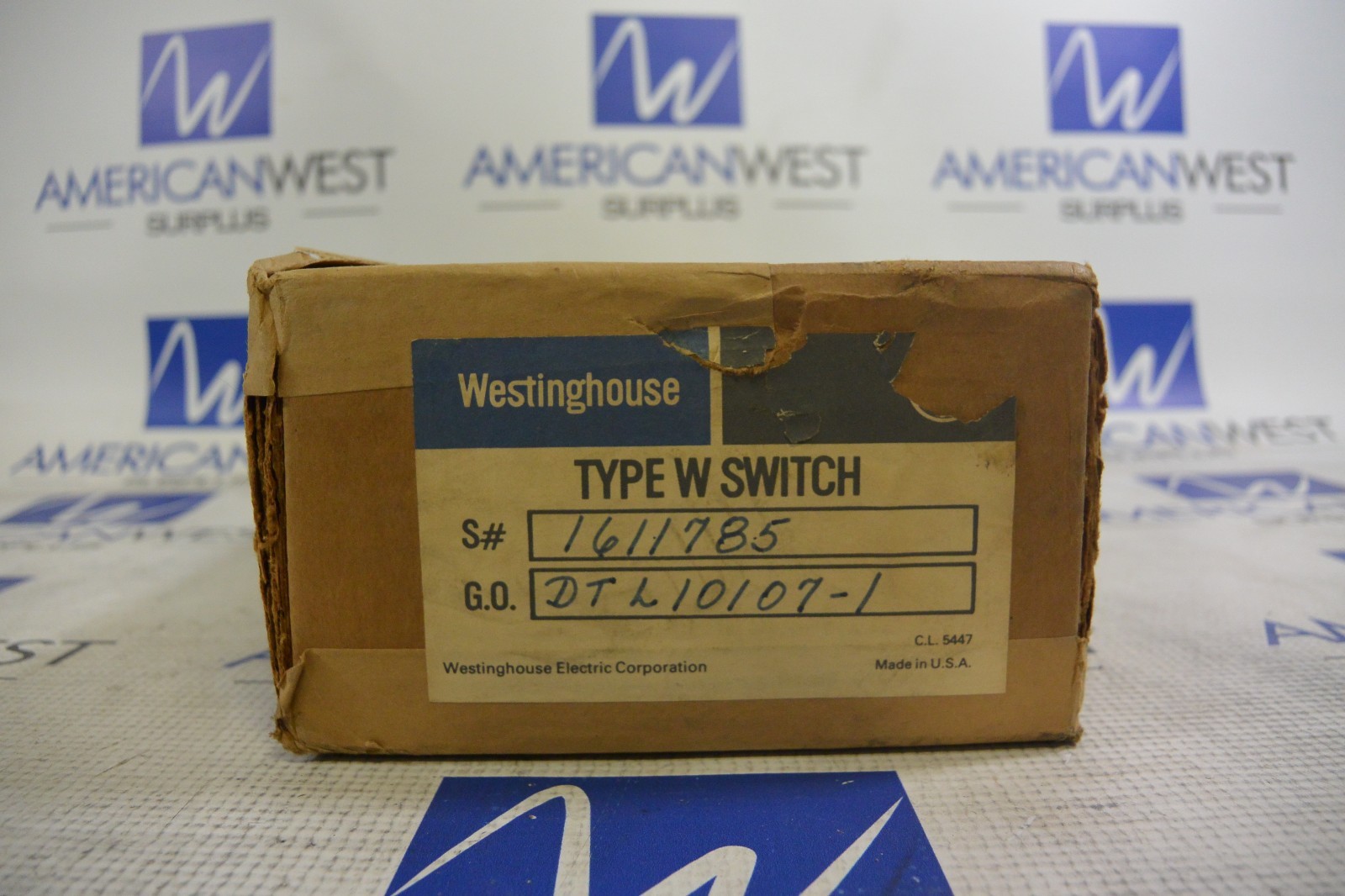 Westinghouse Type W 1611785  DTL10107-1  Switch New in box