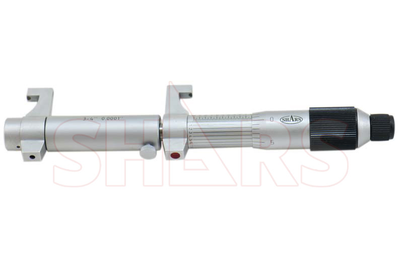 Shars 3-4" Range Inside Mechanical Micrometer Friction Thimble New P}