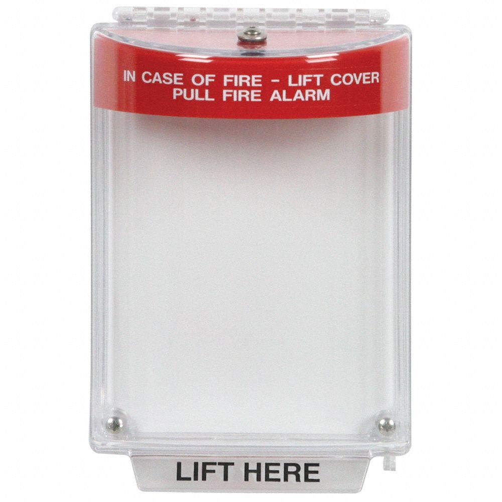 SAFETY TECHNOLOGY INTERNATIONAL STI-13010FR Pull Station Guard,Flush,2-21/32inD