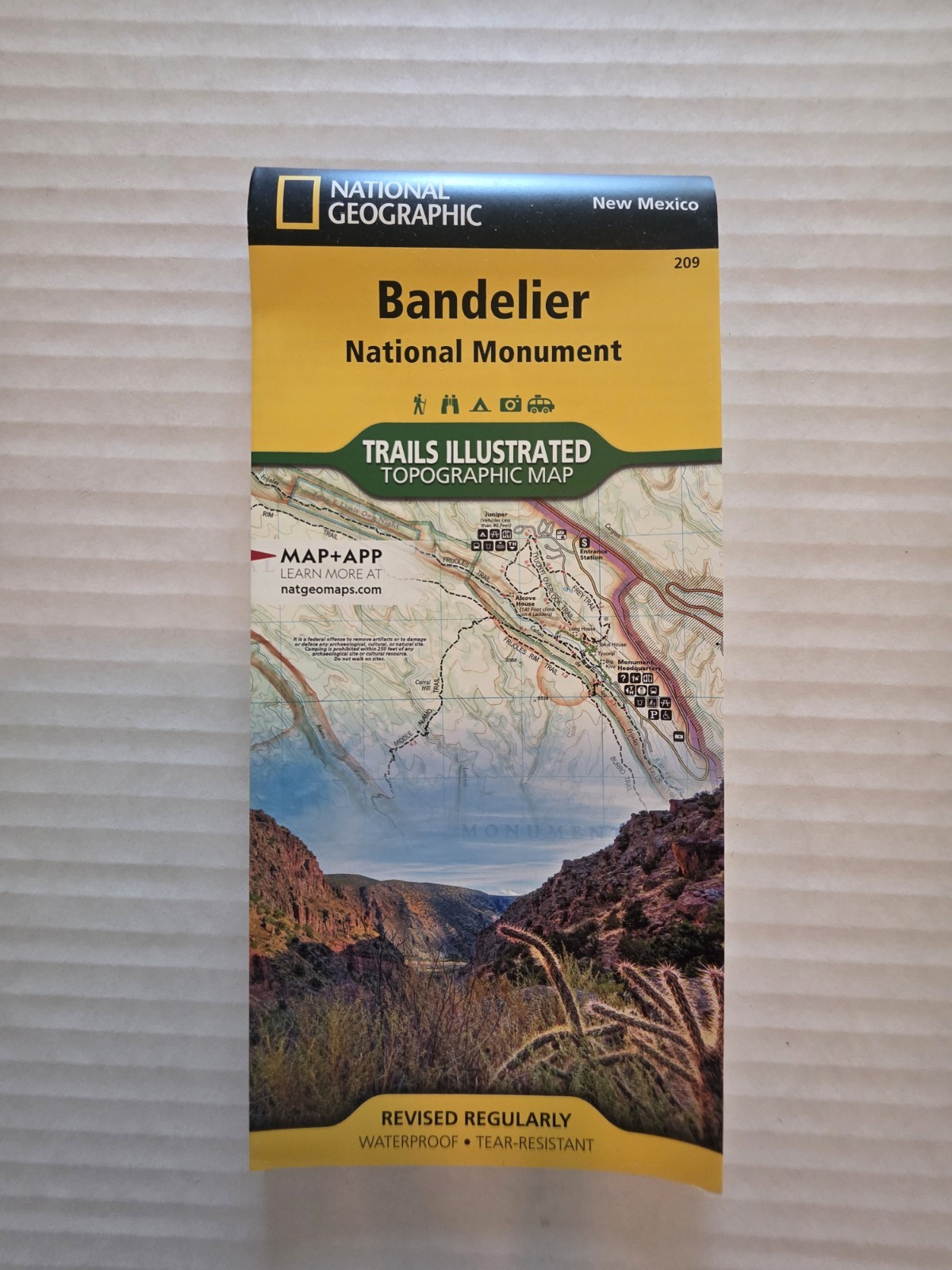 Bandelier Map National Geographic Trails Illustrated Topo