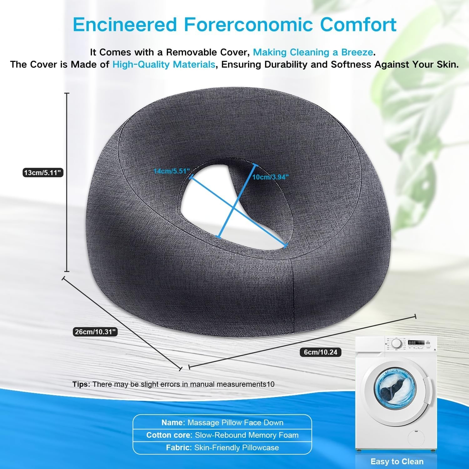 Face Down Pillows for Massage Table, After Surgery Recovery Equipment