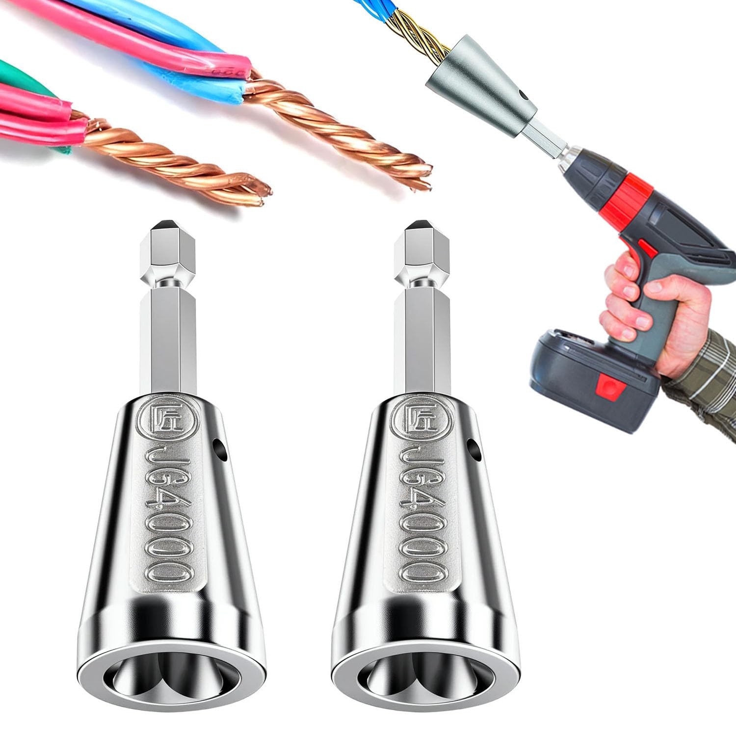 Wire Twister Tool for Drill, 2026 Upgrades Wire Nut Twister for Drill Profess...