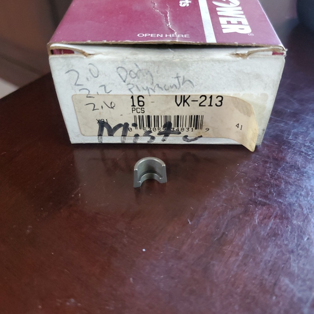 Each (1) Valve Keeper Sealed Power VK213 2.0 Dodge, 2.2 Plymouth 2.6