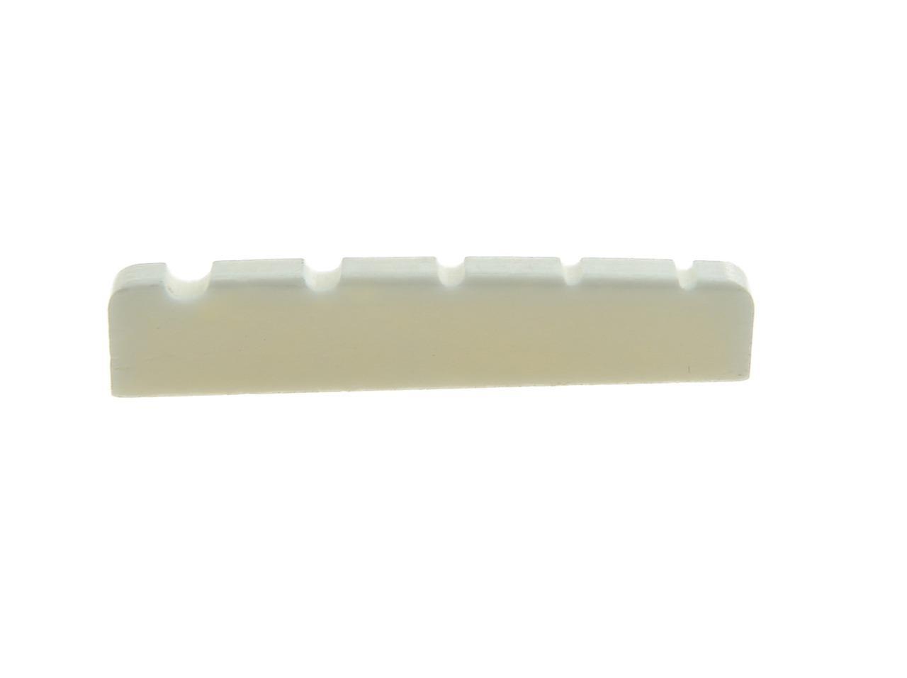 45mm Pure Bone Nut Flat Bottom Slotted 5 String Bass Guitar Bone Nut 45x6