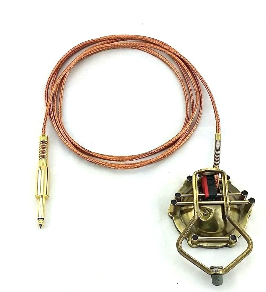 Custom Tattoo Small Foot Pedal Switch Antiqued Brass Copper One of a Kind Color