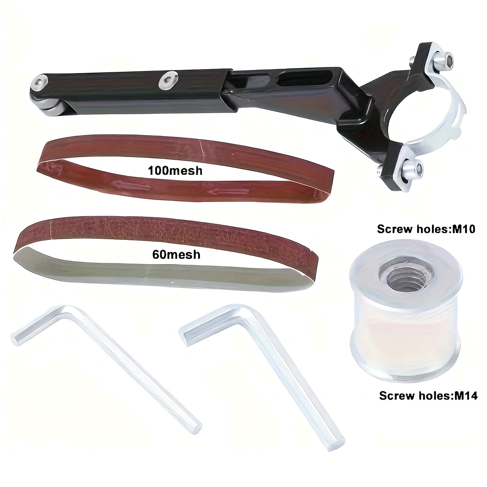 Angle Grinder Belt Sander Converter Unit For Metal Wood Sanding Polishing Kit