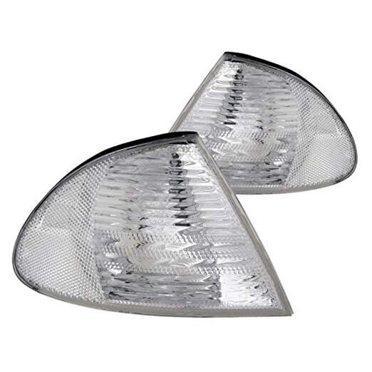 521006 BMW Clear W/Amber Reflectors Cornering Light Assembly - (Sold in Pairs)
