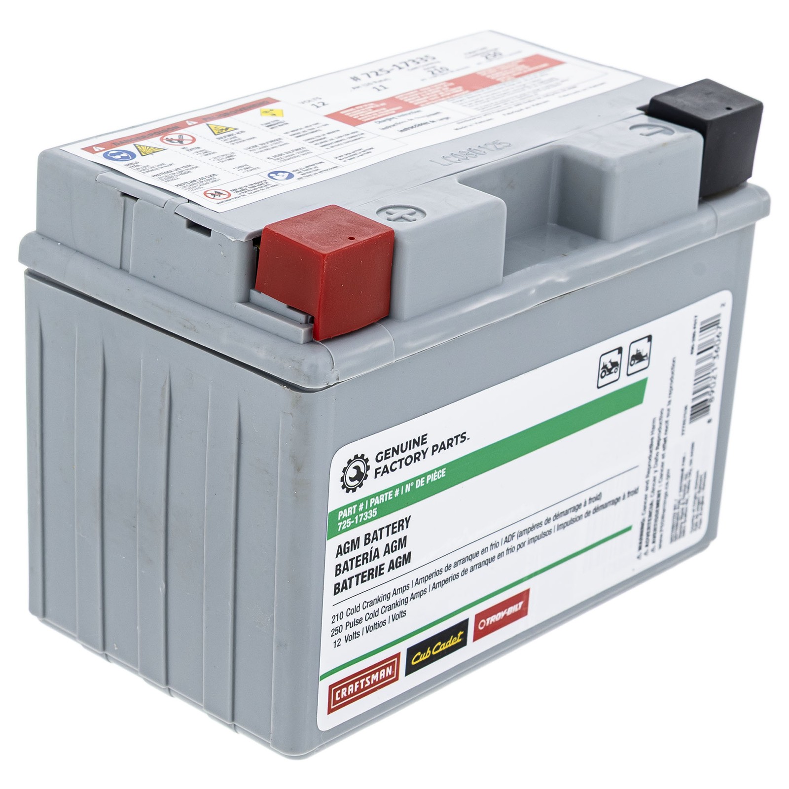 CUB CADET 490-280-F017 12-Volt AGM Battery 210 CCA 50 42 ZTXS6 ZTXS5 ZTXS4 ZTX6