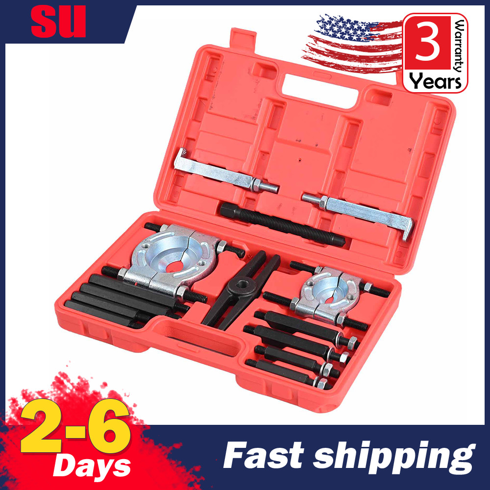 14Pcs 5 Ton Capacity Bearing Separator Tool Kit Bearing Puller Tool Set w/ Case