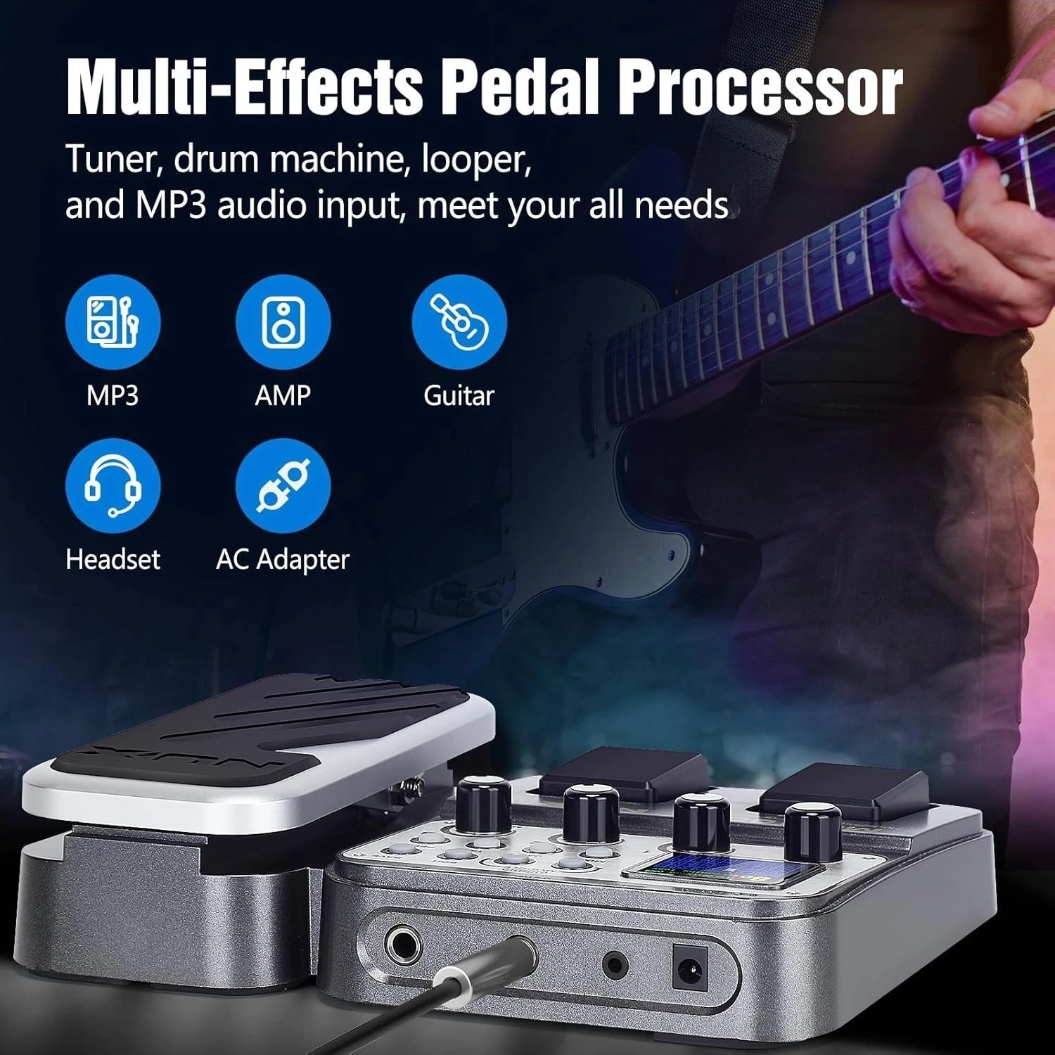 MG-100 Multi Effects Guitar Pedal with 58 Effects