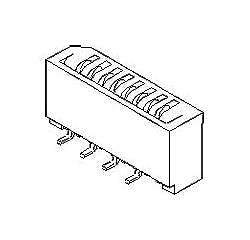 15Pcs 52808-0870  FFC & FPC Connectors 8CKT VERT SMT