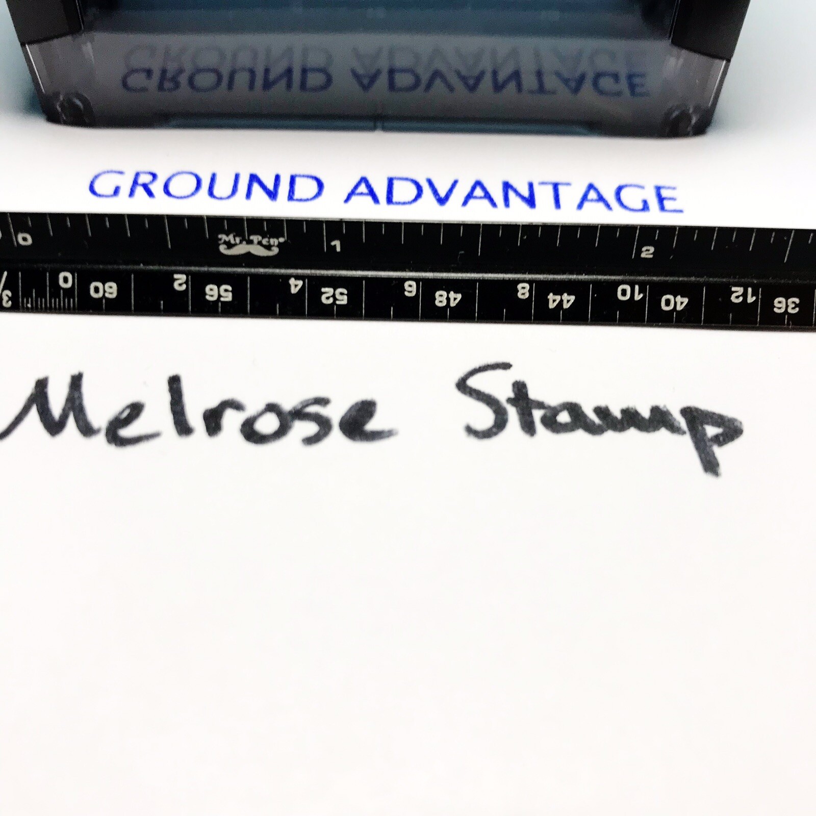 Ground Advantage Rubber Stamp Blue Ink Self Inking Ideal 4913