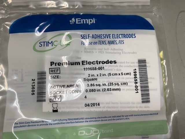 Empi Premium Electrodes 2 x 2 Square - 4/pack (one pack)