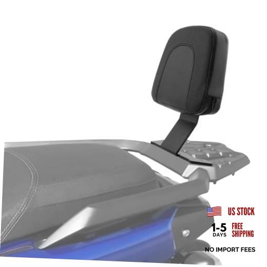 Passenger Backrest Compatible with 2025 YW125 Zuma 125 Bolt On Leather Rear