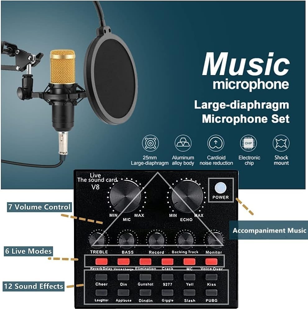Complete Podcast Equipment Set - Versatile Streaming Tool for YouTube & TikTok
