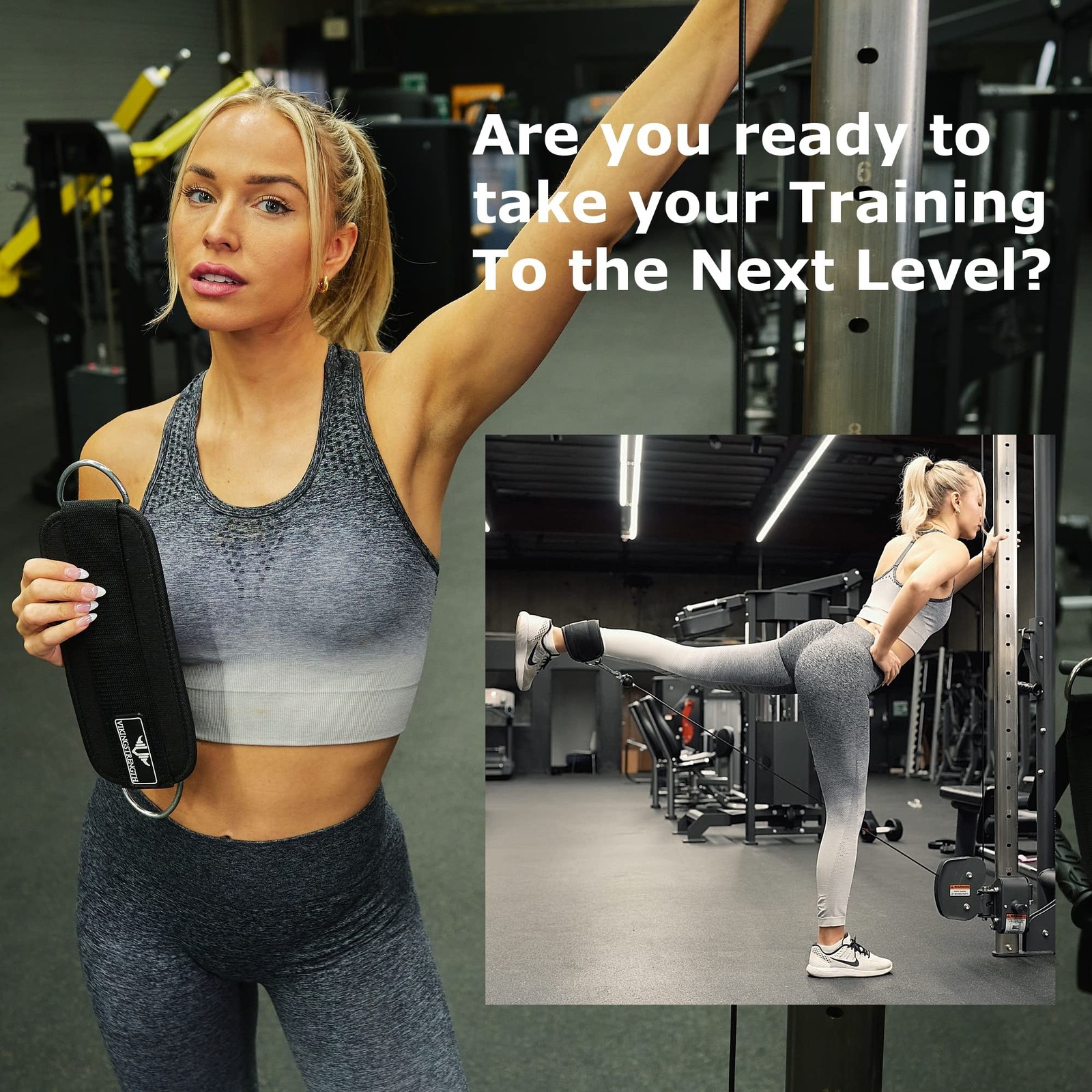 Ankle Straps for Cable Machine Kickbacks, Glute Workouts, Lower Body Exercise...