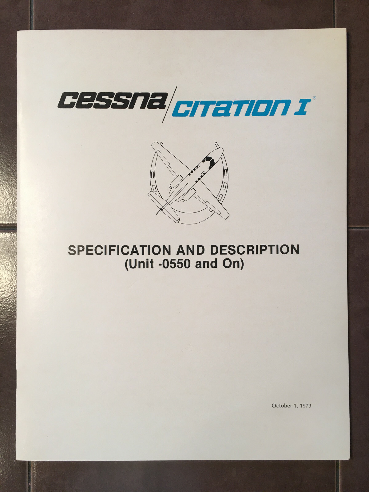 Cessna Citation I Model 500, sn 0550 & On, Specification/Description Booklet
