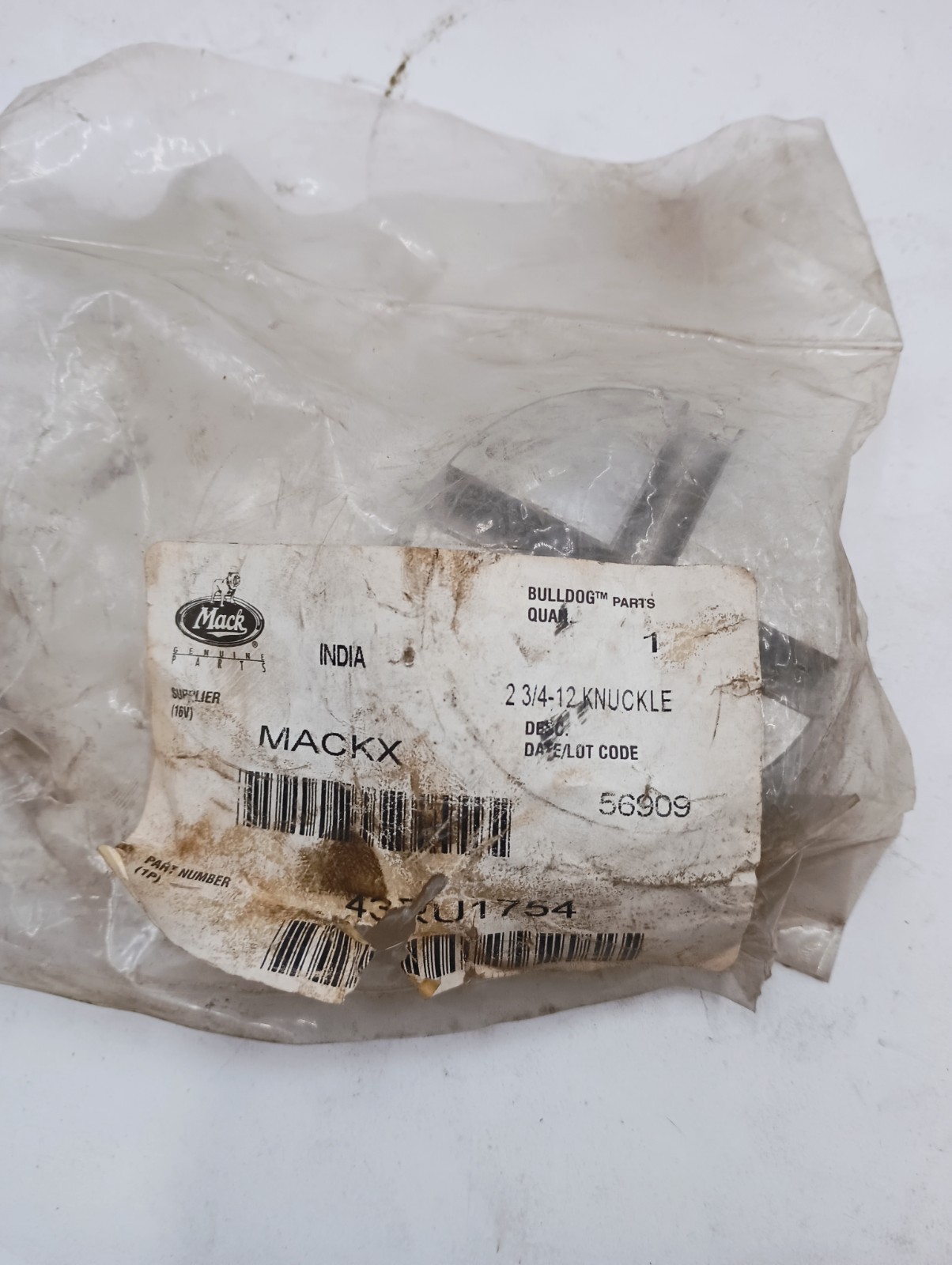 GENUINE OEM MAC 43RU1754 KING PIN SCREW CAP 2 3/4-12 KNUCKLE NEW FAST/FREE SHIP
