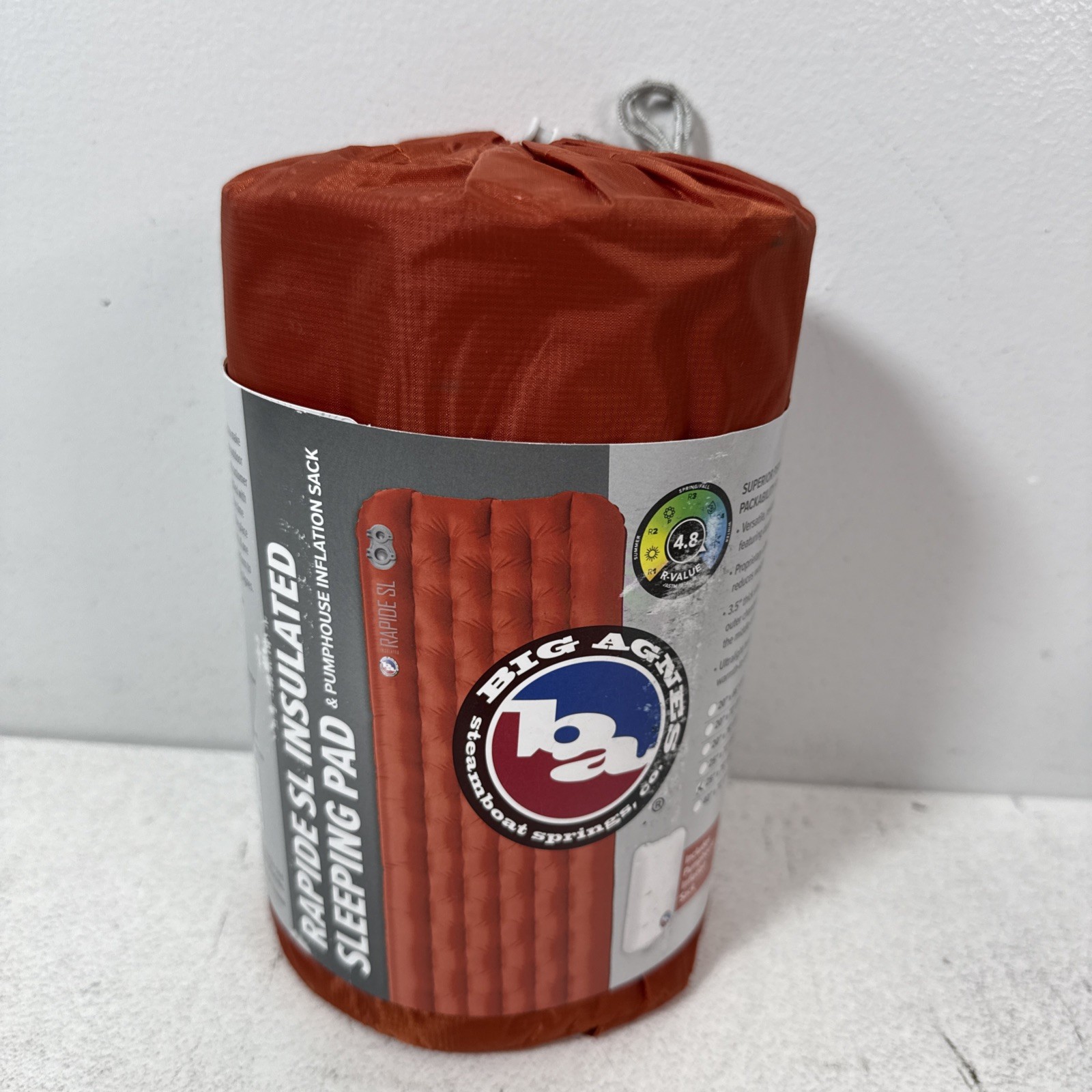 NEW! Big Agnes Rapide SL Insulated Sleeping Pad & Pumphouse Inflation Sac25"x78"