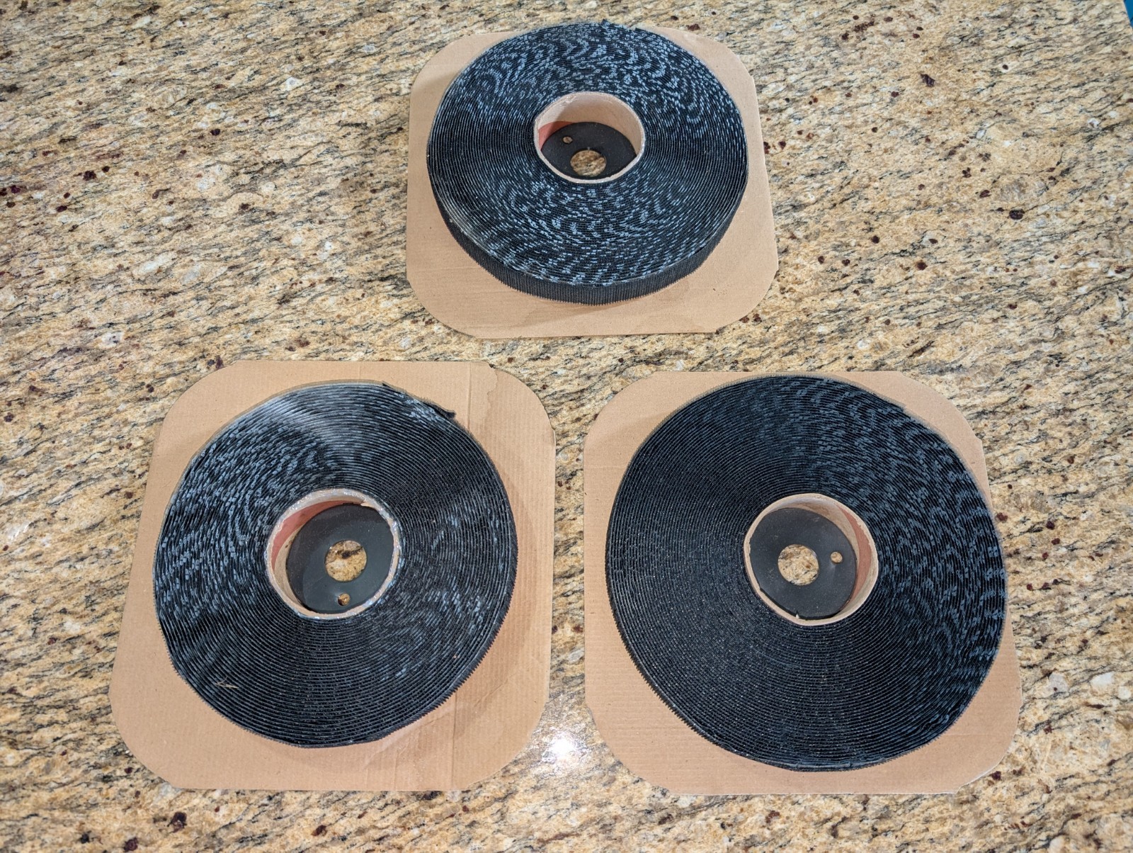 3 X 1" VELCRO USA 191051 Hook 88 With 0172 Adhesive-Black 25 Yard / 75 ft Each