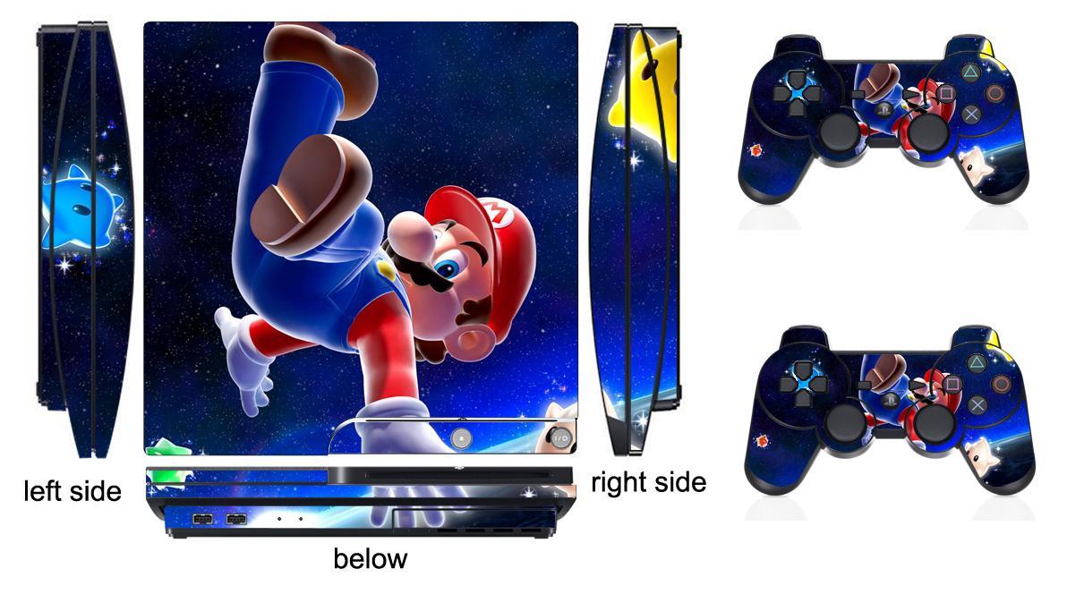 906 Skin Sticker for PS3 PlayStation 3 Slim and 2 controller skins