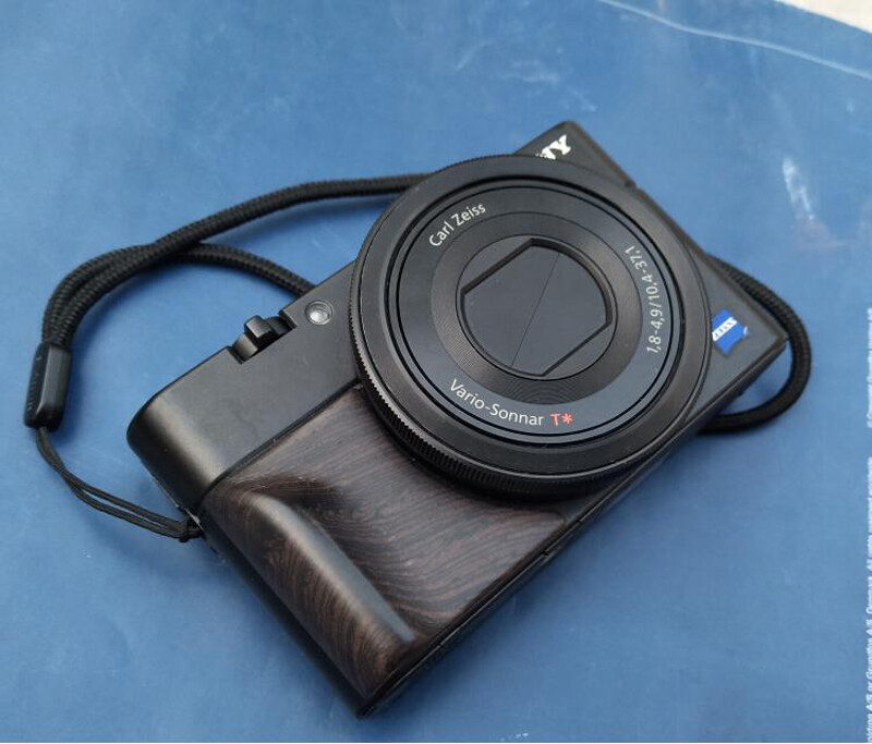 Wood Ebony Attachment Grip Handgrip for Sony AGR2 RX100 RX100M7 M6 M5 M4 M3 M2