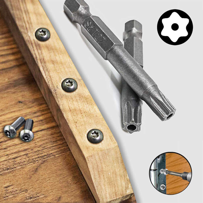 23pcs Torx Screwdriver Bit Set Hex Security Magnetic Head 50mm 100mm Extra Long