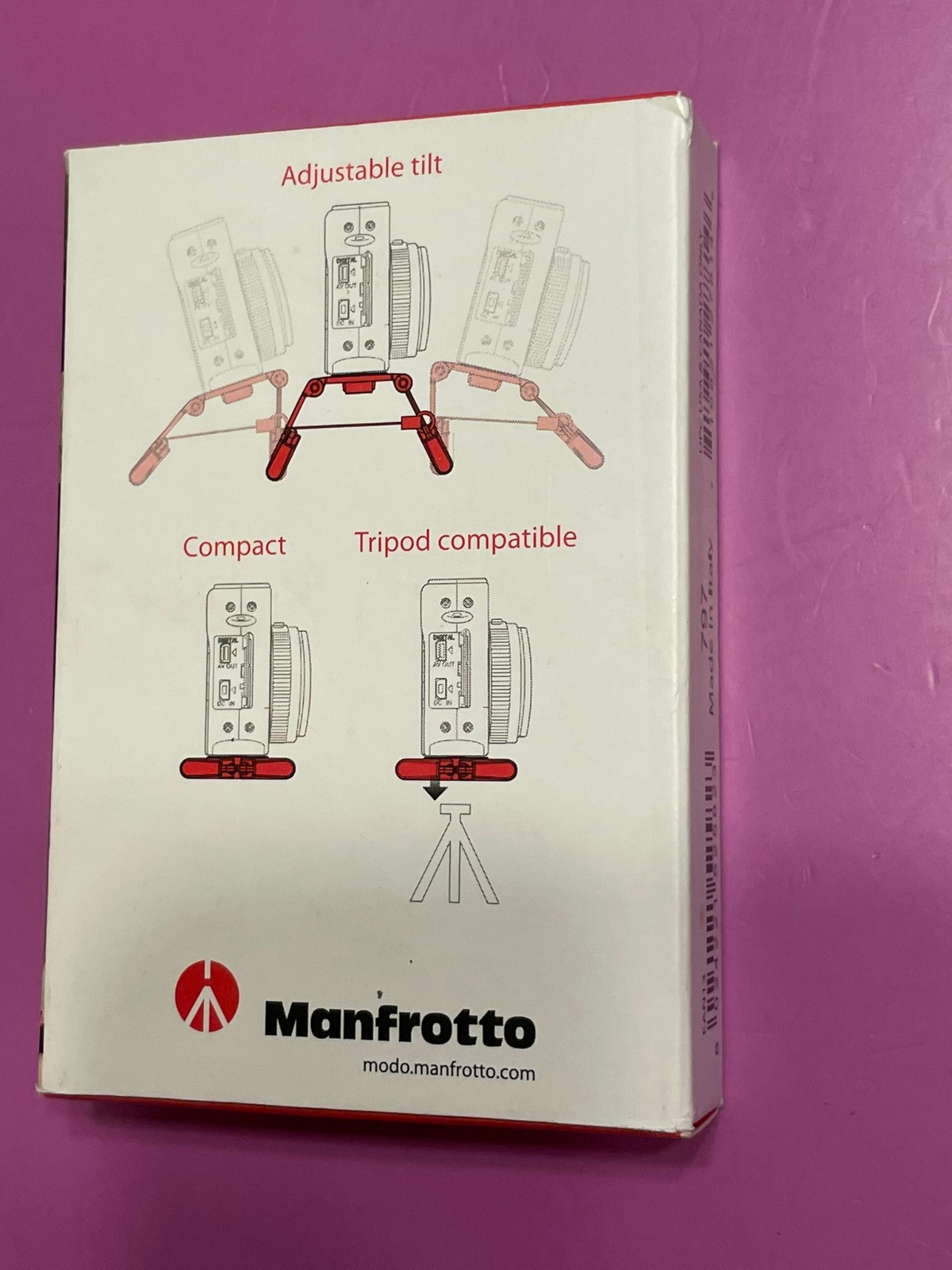 Manfrotto ModoPocket Compact Folding Tripod for Digital Cameras – New in Box