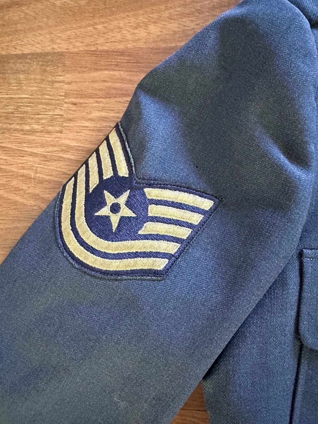 USA AIR FORCE IKE BOMBER JACKET WINTER BLUE SHADE 84 MODEL SIZE SMALL