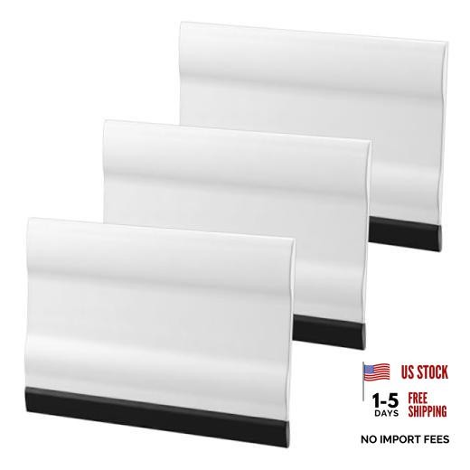 Amabro 3Pcs Mini Rubber Squeegee 3 Inch Small Handheld Window Scraper for Car
